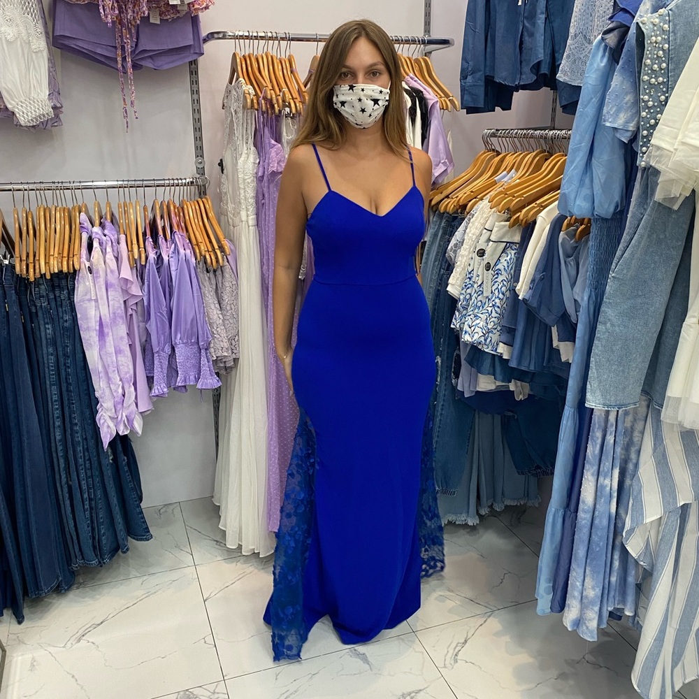 Boutique blue gown